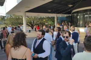 Laughing and smiling people on the patio at 660 LaFayette Street, Horton Events Downtown Nashville Laughing and smiling people on the patio at 660 LaFayette Street, Horton Events Downtown Nashville
