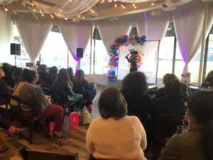 Lady speaking to a group, Ladies Lifestyle Affair - Horton Events Downtown Nashville