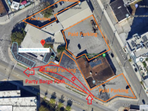 Event Planner Resources: Parking map showing the different options