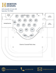 Horton Events Layout 150 Seated